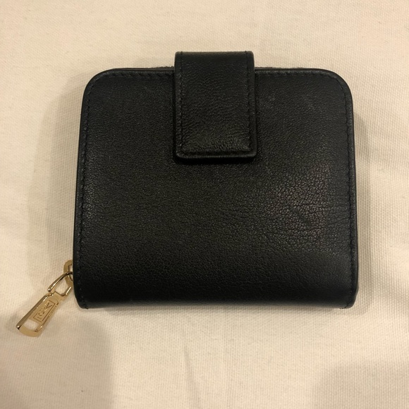 Yves Saint Laurent Black Wallet with Gold Accent - Picture 2 of 10